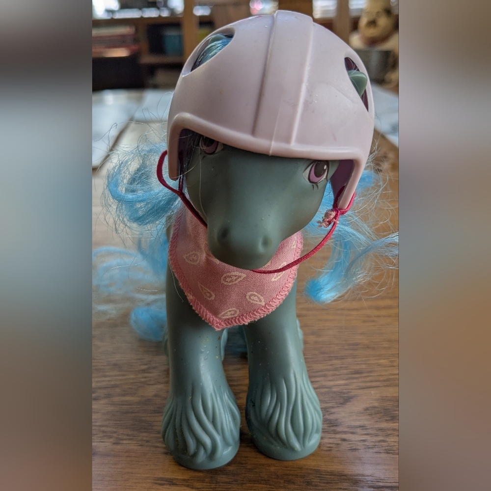 Vintage My Little Pony G1 Quarterback 1987 Blue Boy Football